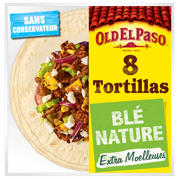 paquet de Tortillas De Blé Nature Old El Paso 326g