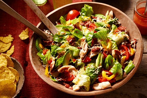 Salade de taco BLT au poulet